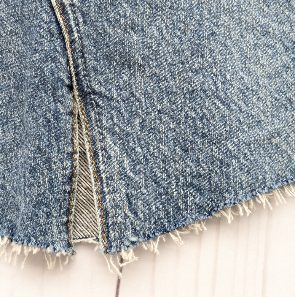 Boyish • Andy Cutoff Denim Skirt - Picture 6 of 12